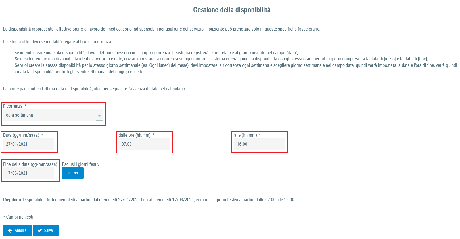 standard telephonique pour les medecins gestion disponibilite configuration hebdomadaire