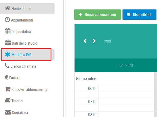 standard telephonique pour les medecins modifier le IVR menu